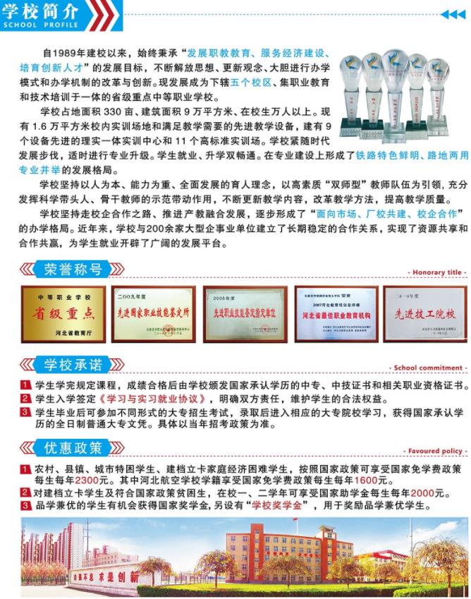 石家莊鐵路學校2020年秋季招生簡章 校園環境 第2張